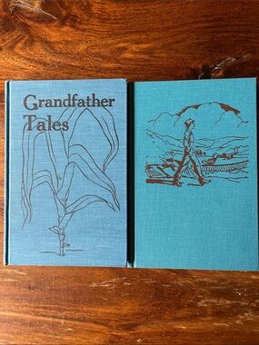 2 Richard Chase Grandfather Tales + Jack Tales Vintage Blue HC Vintage
